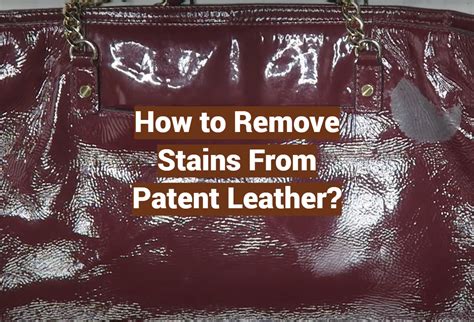 remove marks from patent leather